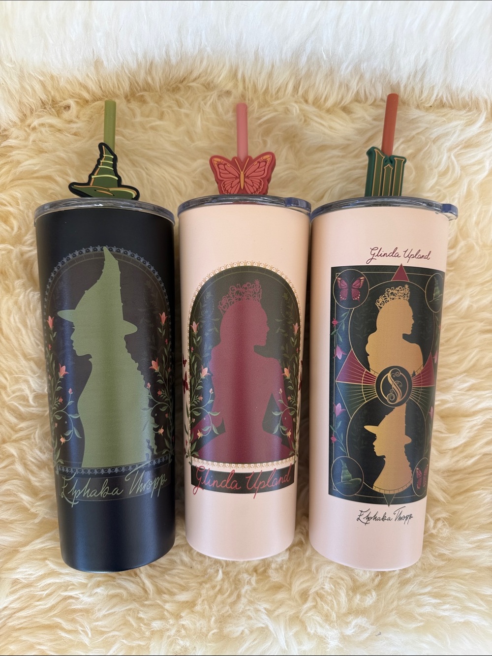 Wicked tumblers LOT of 3. Universal Studios.